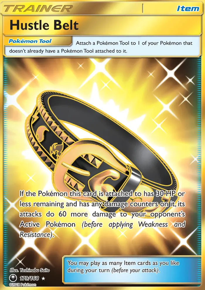 Hustle Belt Pokemon card from Celestial Storm