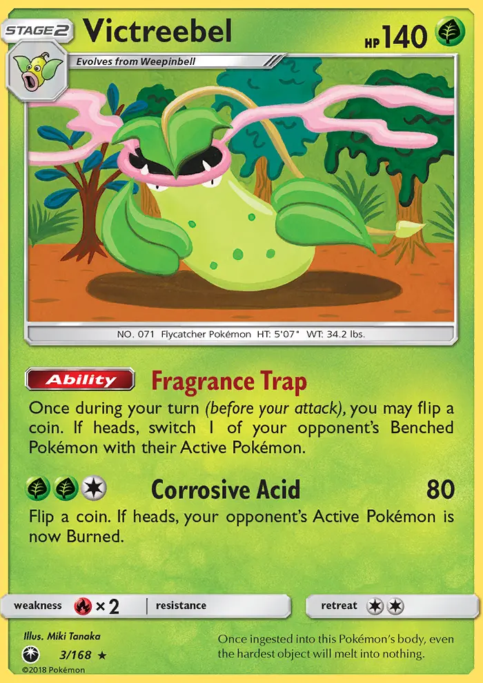 Victreebel Pokemon card from Celestial Storm