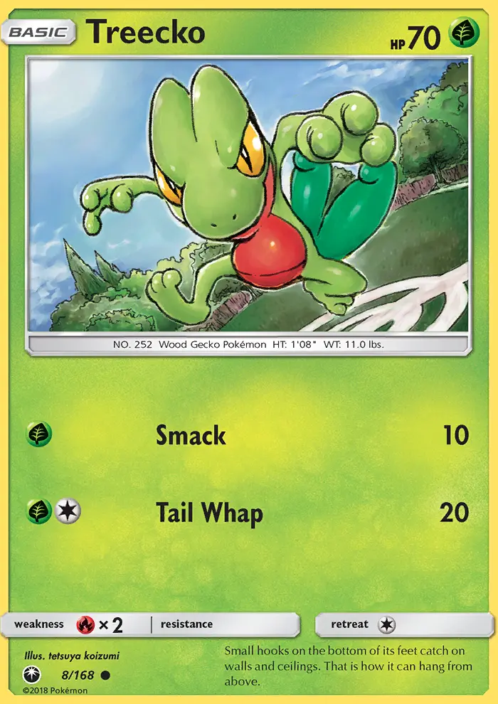Treecko Pokemon card from Celestial Storm
