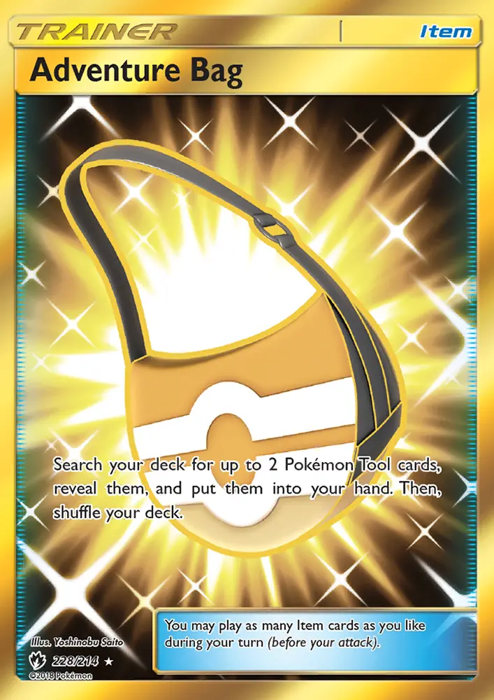 Adventure Bag Pokemon card from Lost Thunder