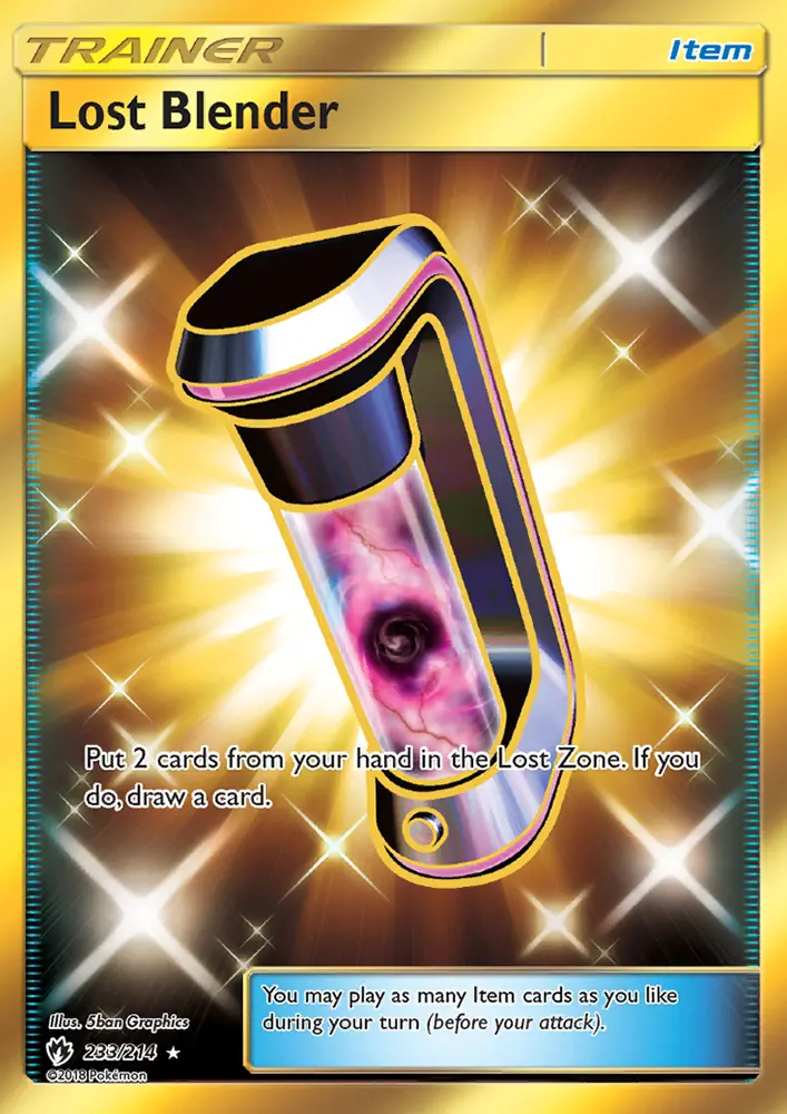 Lost Blender Pokemon card from Lost Thunder