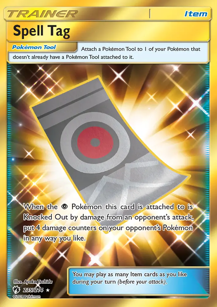 Spell Tag Pokemon card from Lost Thunder