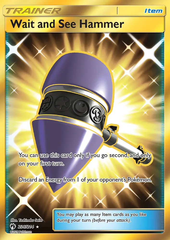 Wait and See Hammer Pokemon card from Lost Thunder