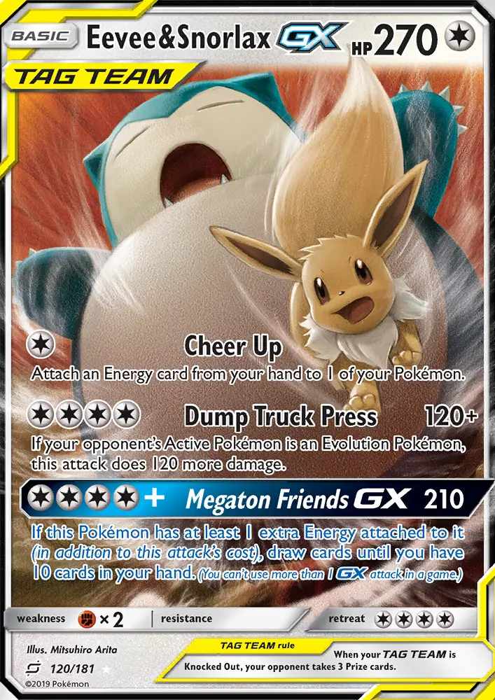Eevee & Snorlax GX from sm9