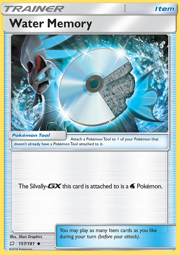 Water Memory Pokemon card from Team Up