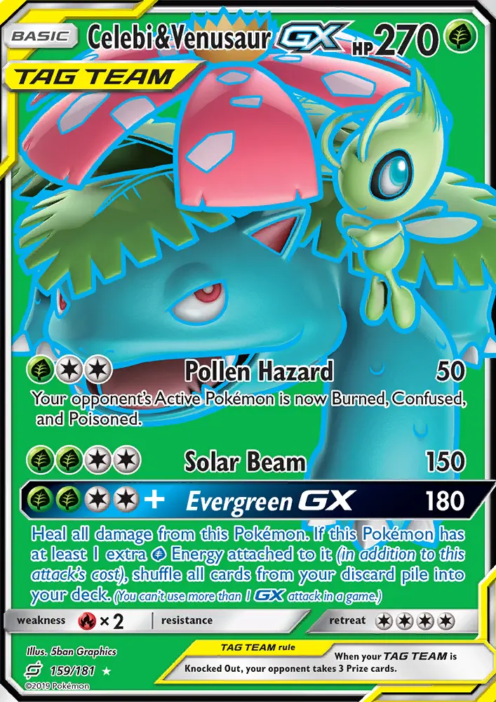 Celebi & Venusaur GX from sm9