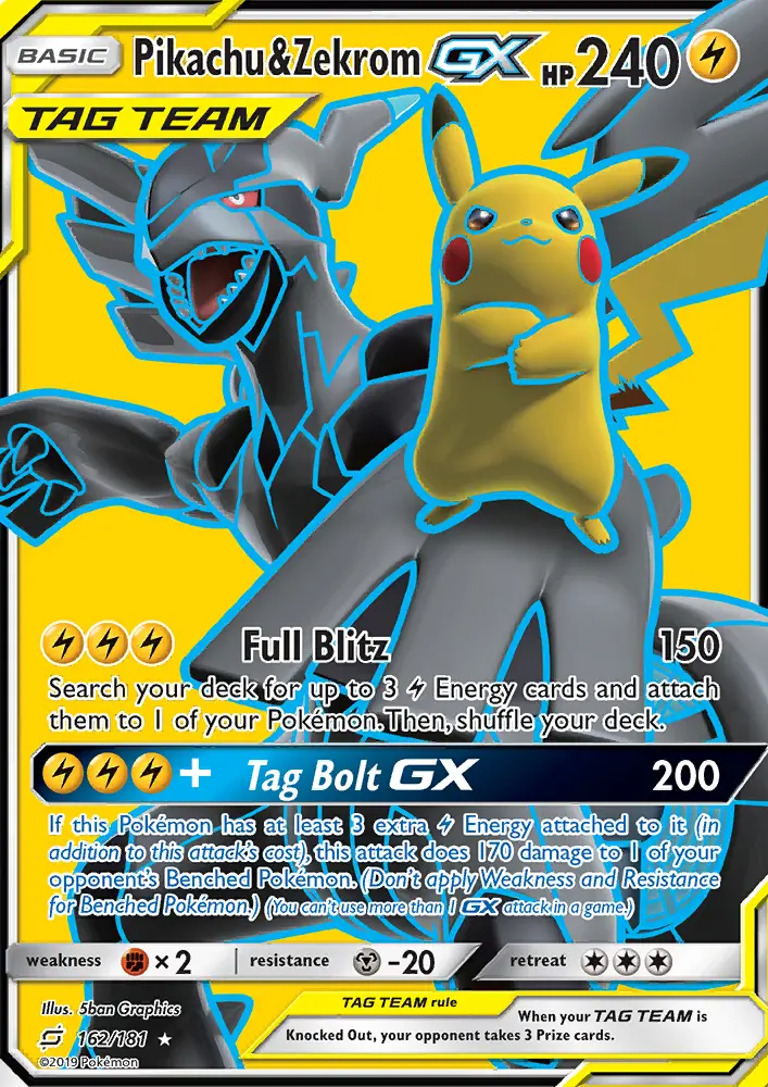Pikachu & Zekrom GX from sm9