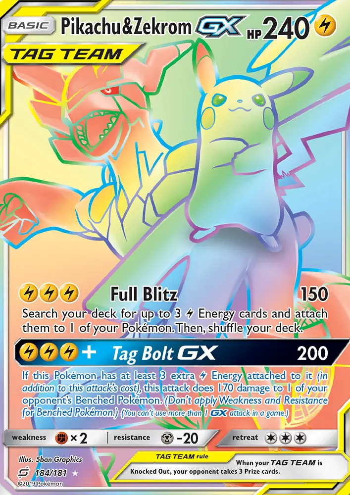 Pikachu & Zekrom GX from sm9