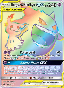 Gengar & Mimikyu GX #186