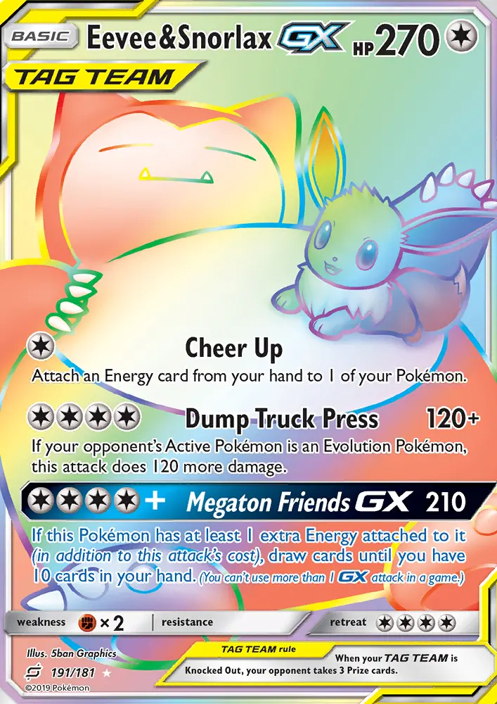 Eevee & Snorlax GX from sm9