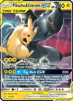 Pikachu & Zekrom GX #33