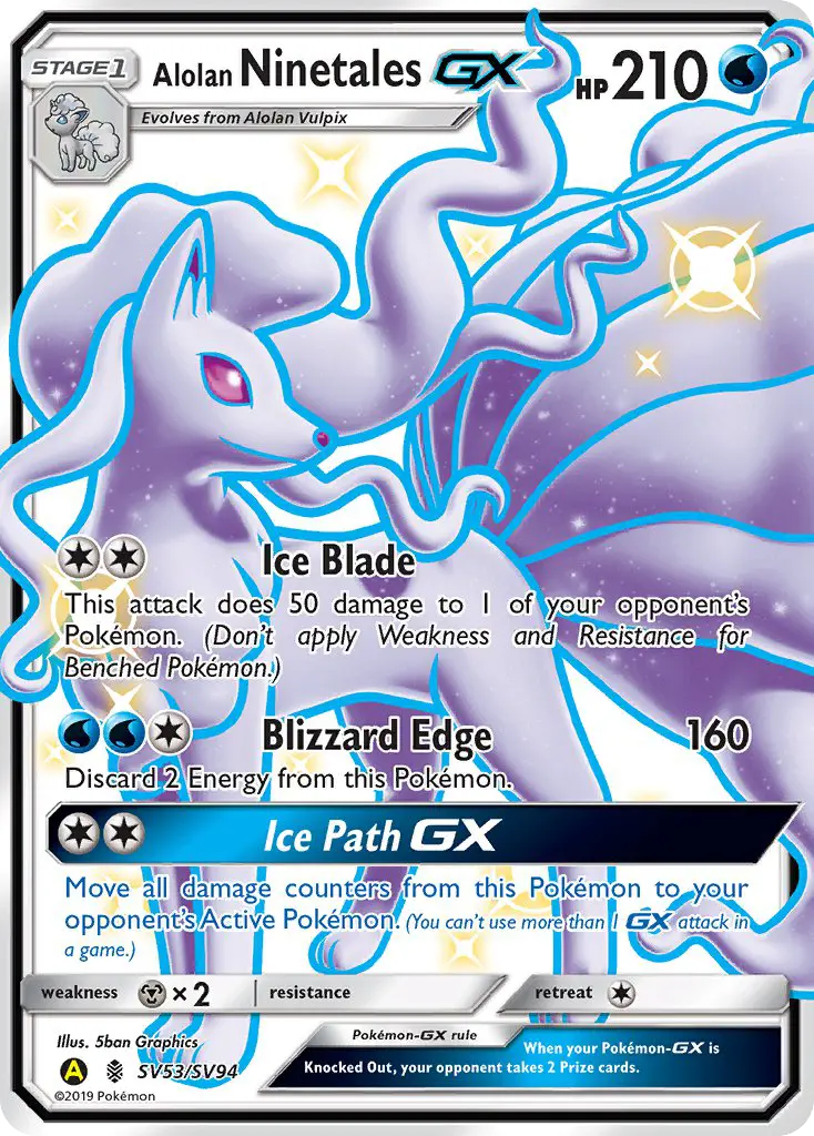 Alolan Ninetales-GX from sma