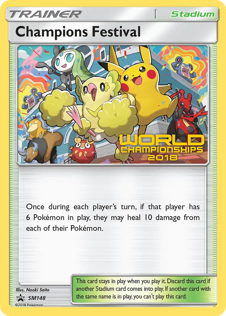 Champions Festival Pokemon card from SM Black Star Promos