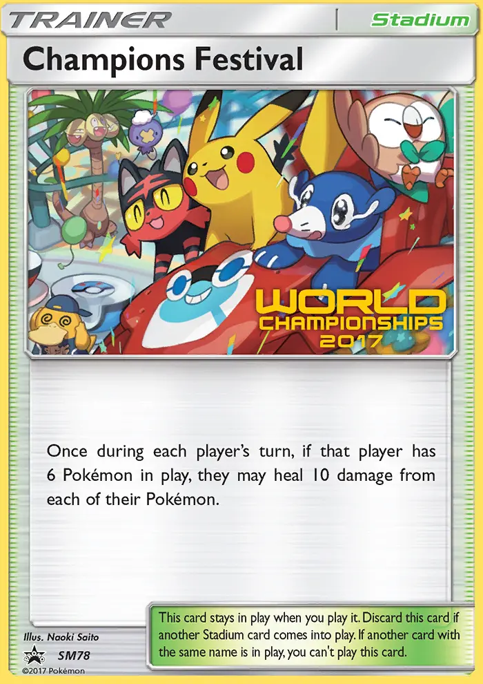 Champions Festival Pokemon card from SM Black Star Promos