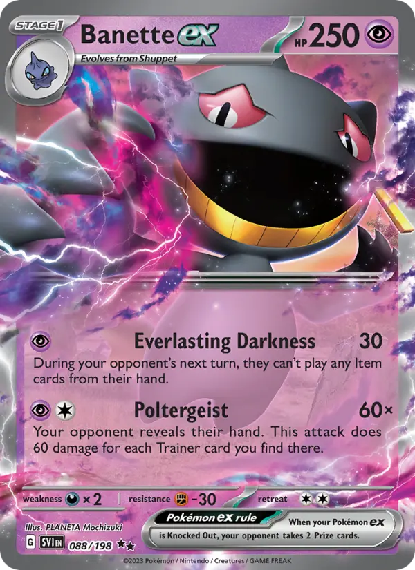 Banette ex from sv01