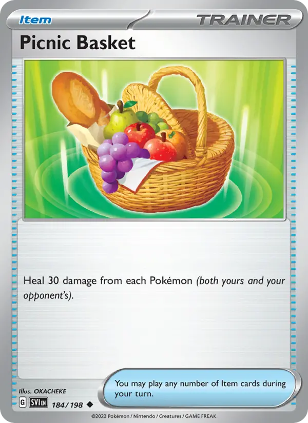 Picnic Basket Pokemon card from Scarlet & Violet