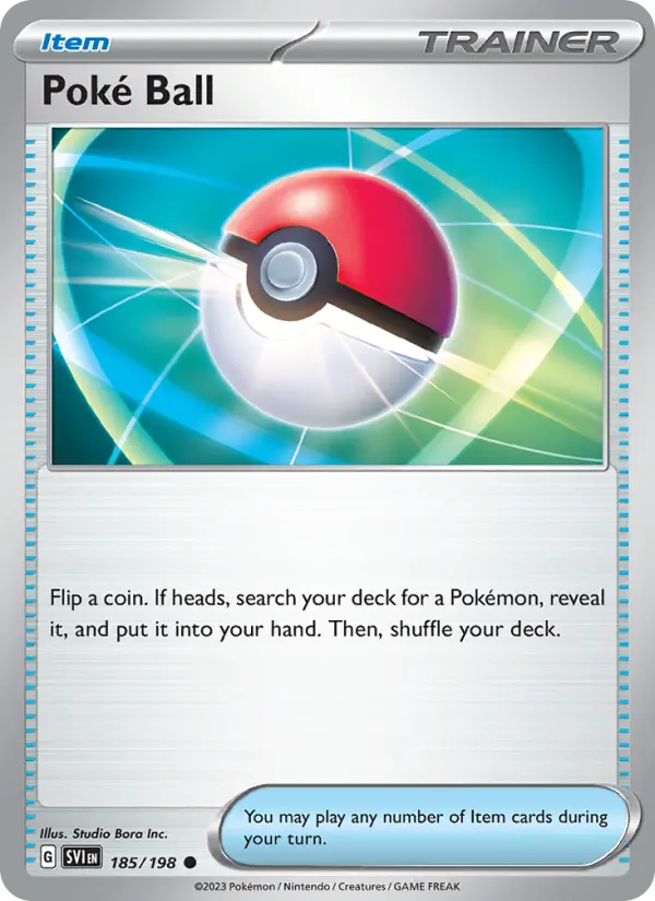 Poké Ball Pokemon card from Scarlet & Violet