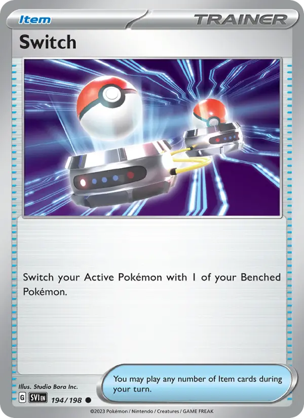 Switch Pokemon card from Scarlet & Violet
