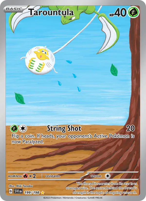 Tarountula Pokemon card from Scarlet & Violet