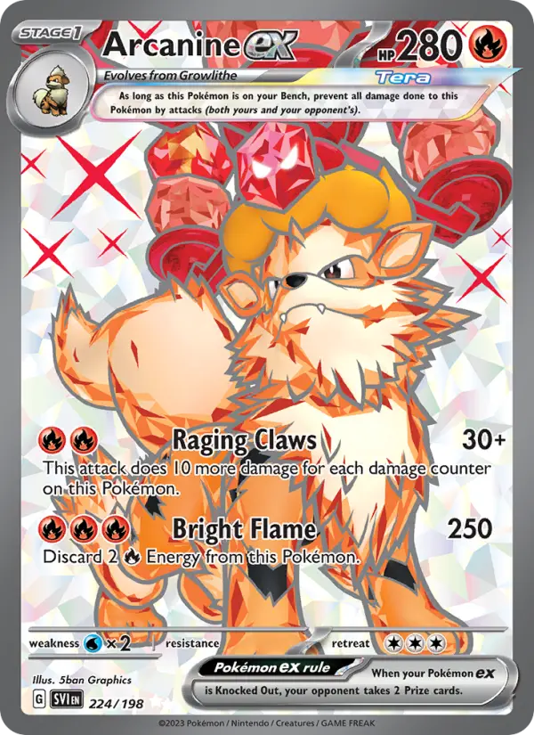 Arcanine ex from sv01