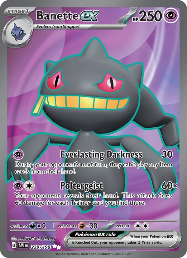 Banette ex from sv01
