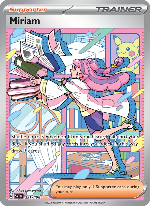 Miriam Pokemon card from Scarlet & Violet