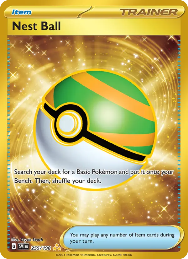 Nest Ball Pokemon card from Scarlet & Violet