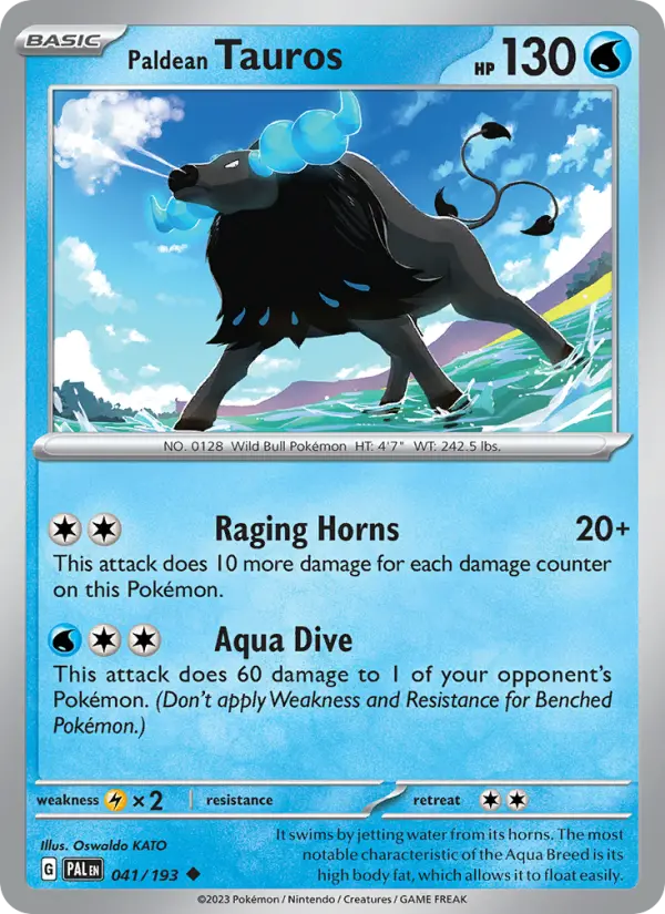 Paldean Tauros from sv02