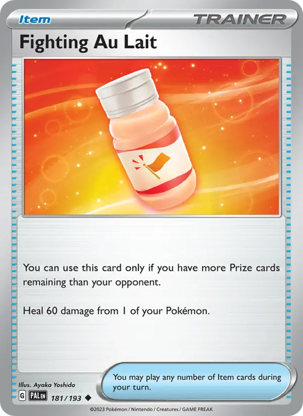 Fighting Au Lait Pokemon card from Paldea Evolved