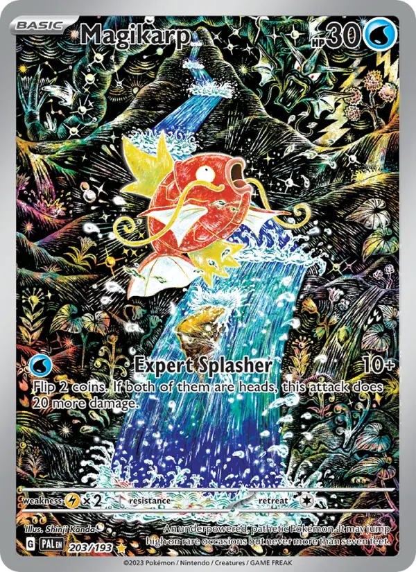 Magikarp Pokemon card from Paldea Evolved