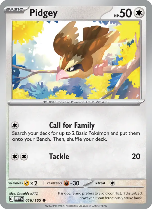 Pidgey from sv03.5