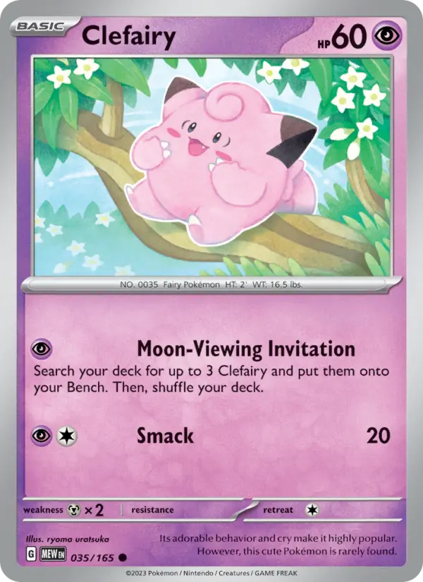Clefairy Pokemon card from 151