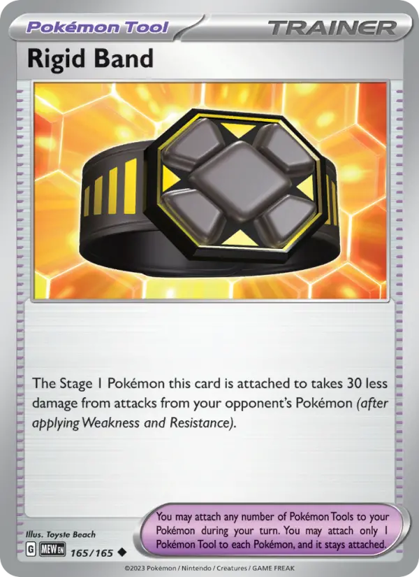 Rigid Band Pokemon card from 151