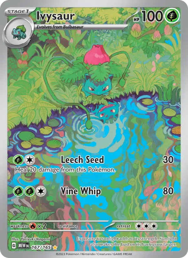 Ivysaur Pokemon card from 151