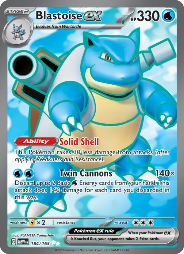 Blastoise ex from sv03.5