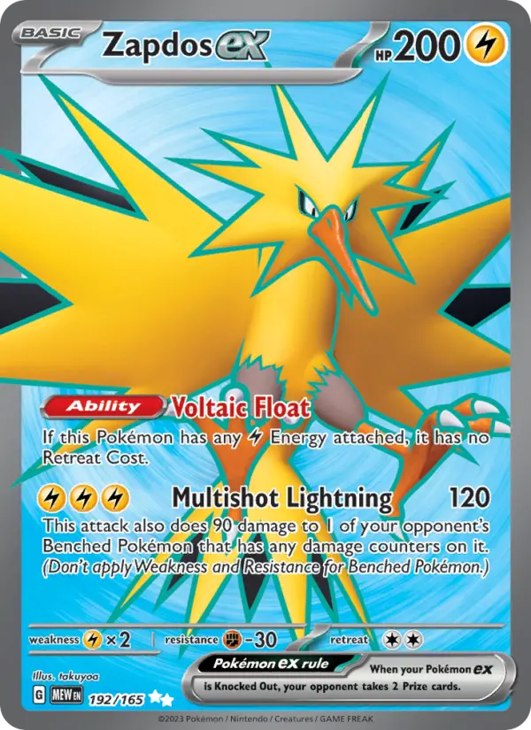 Zapdos ex from sv03.5