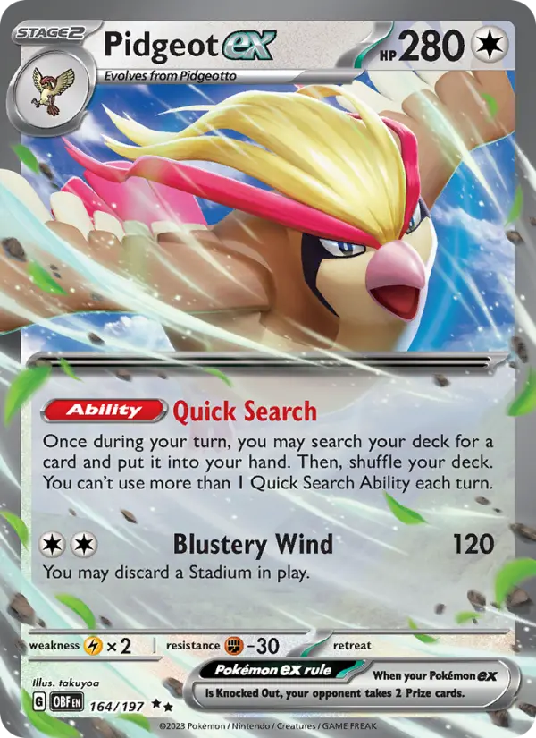 Pidgeot ex from sv03
