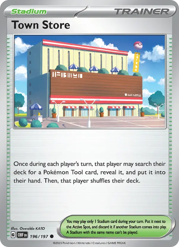 Town Store Pokemon card from Obsidian Flames