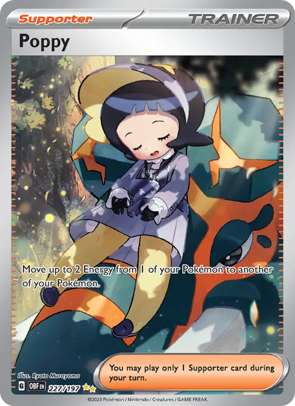 Poppy Pokemon card from Obsidian Flames