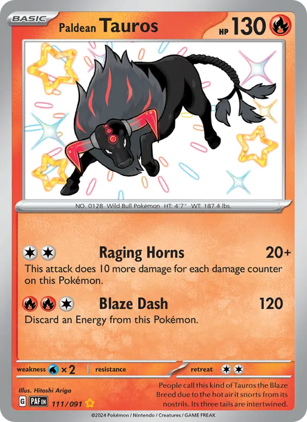 Paldean Tauros from sv04.5