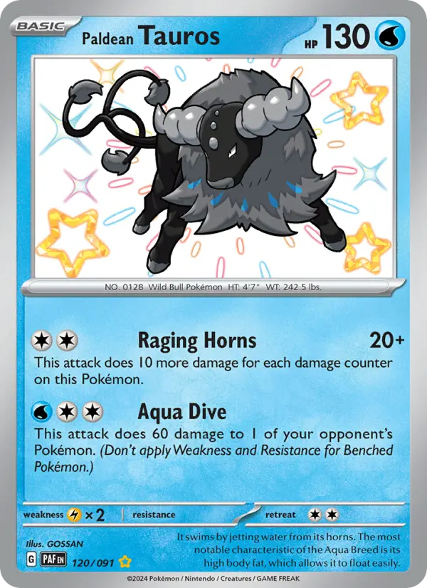 Paldean Tauros from sv04.5