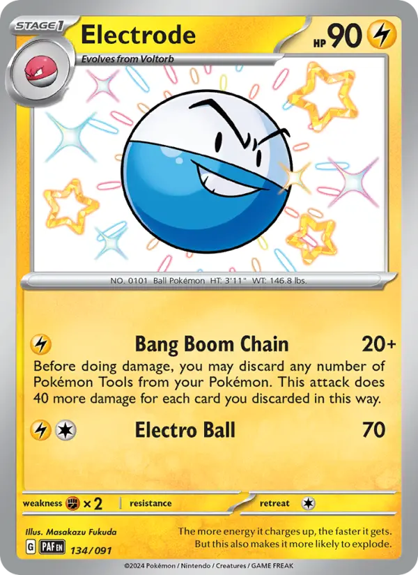 Electrode Pokemon card from Paldean Fates