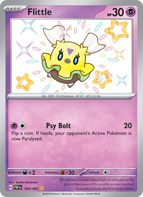 Flittle Pokemon card from Paldean Fates