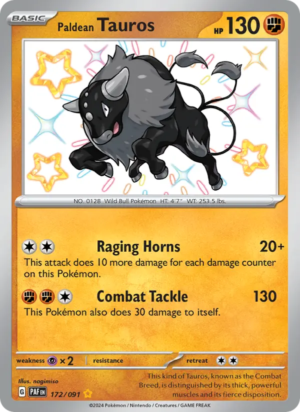 Paldean Tauros from sv04.5