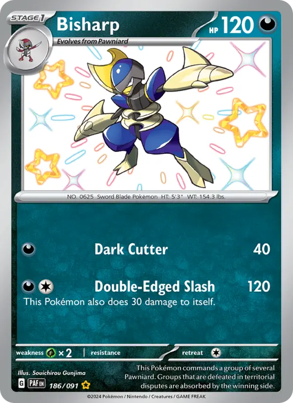 Bisharp Pokemon card from Paldean Fates