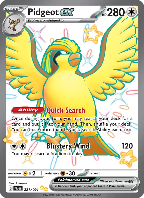 Pidgeot ex from sv04.5