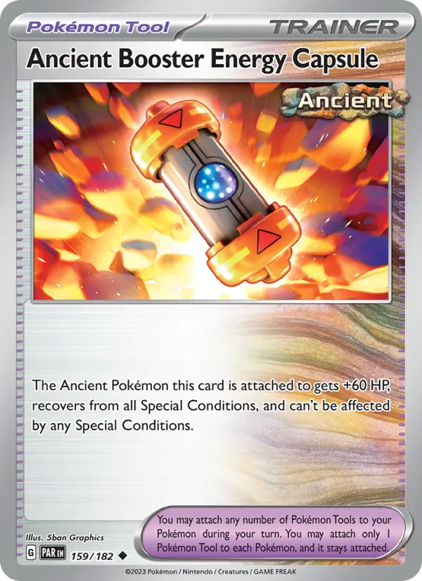 Ancient Booster Energy Capsule Pokemon card from Paradox Rift