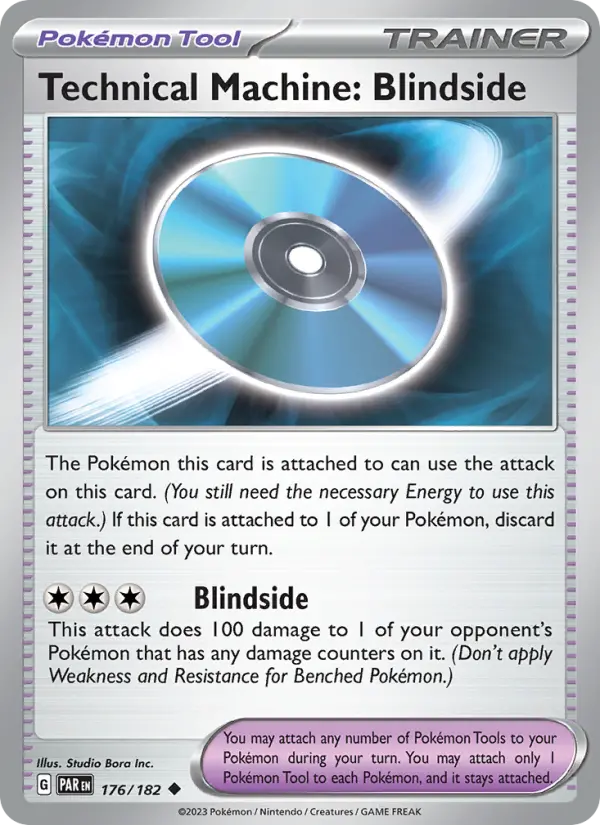 Technical Machine: Blindside Pokemon card from Paradox Rift