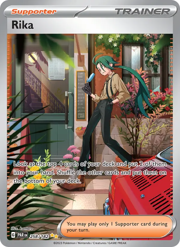 Rika Pokemon card from Paradox Rift
