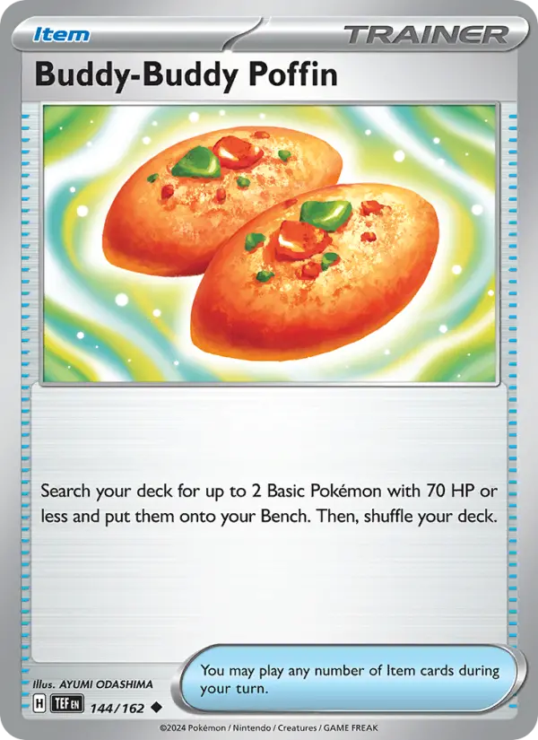 Buddy-Buddy Poffin Pokemon card from Temporal Forces